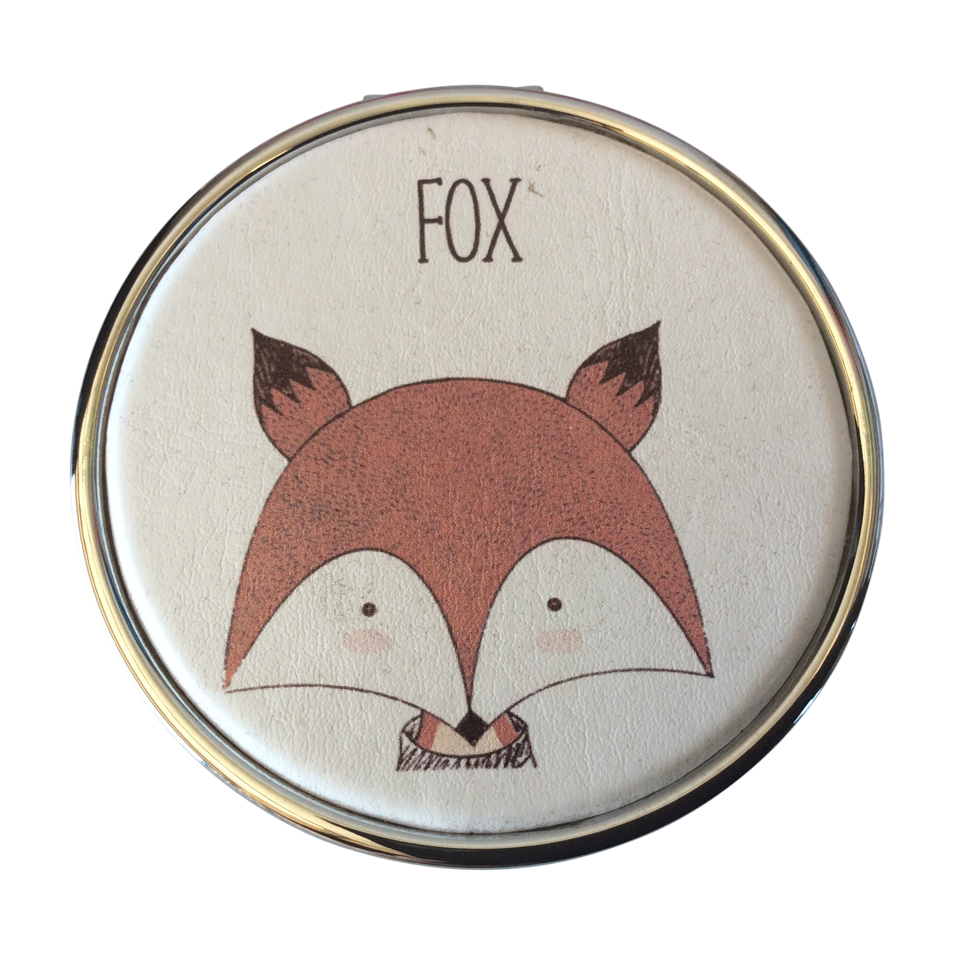 Cute Fox Compact Mirror's x 12 Unit's | WA Giftware Wholesalers