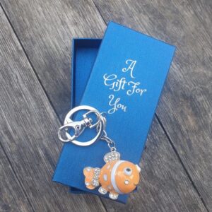 Clown Fish nemo keyring keychain boxed gift