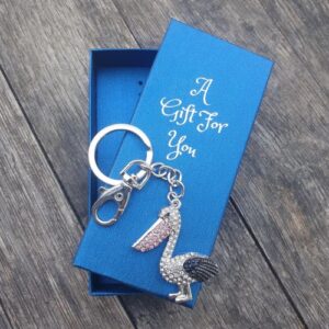 Pelican keyring keychain boxed gift